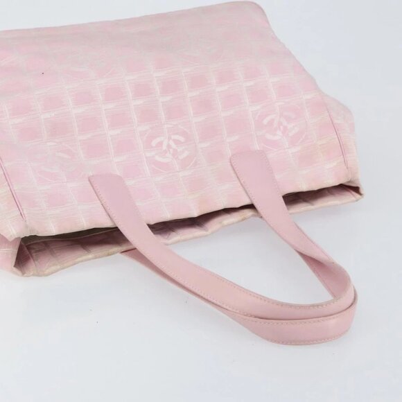 CHANEL New travel line Tote Bag Nylon Pink CC - Picture 7 of 16